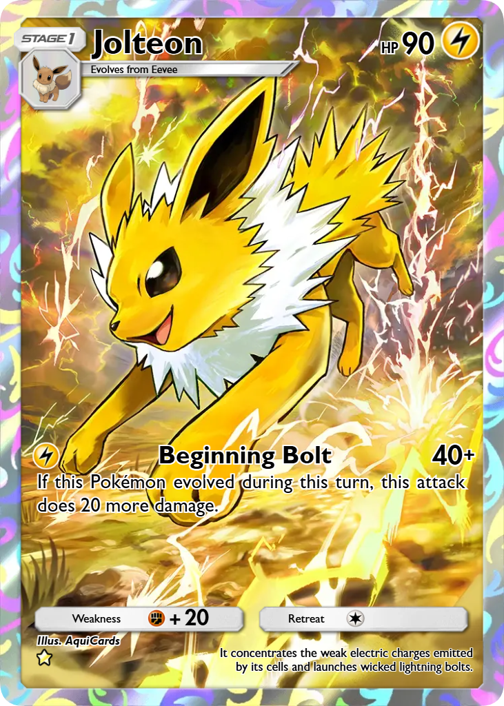 Your image is transformed into a detailed, custom-designed collectible card.